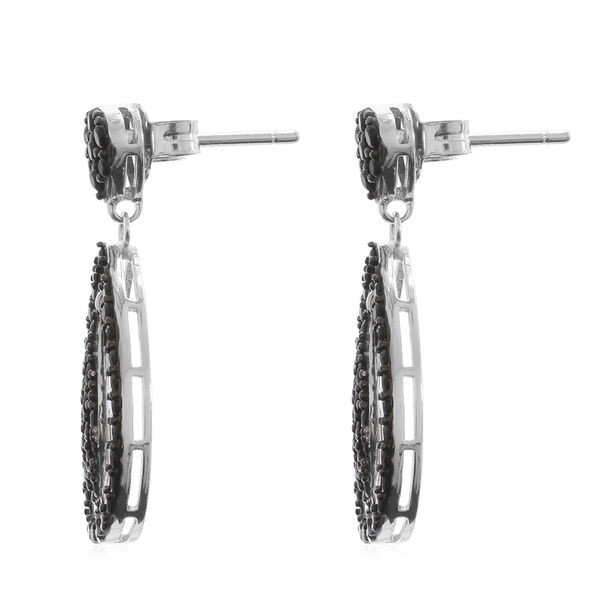 Schwarzer Spinell Ohrh&auml;nger 925 Silber rhodiniert ca. 1,29 ct&nbsp; image number 3