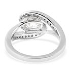 LUSTRO STELLA Hergestellt mit ZIRKONIA Ring 925 Silber Rhodium-Überzug (Größe 17.00) ca. 3,55 ct image number 4