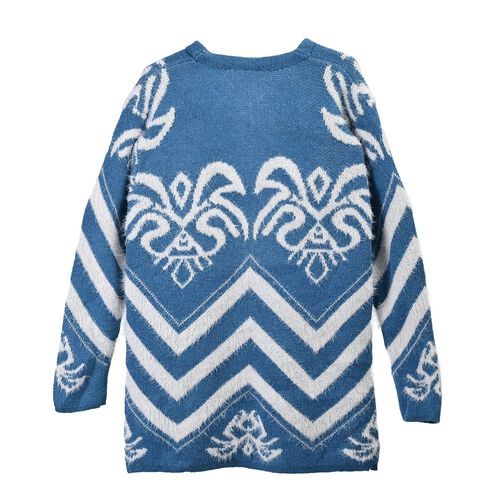 Kuscheliger Winter-Cardigan mit 2 Taschen, Einheitsgröße, blau image number 1