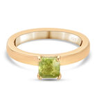 Natürlicher Peridot-Ring, 925 Silber vergoldet  ca. 0,63 ct image number 0