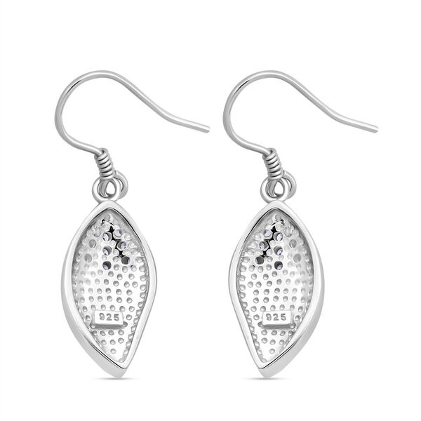 Simulierte blaue Opal und Zirkonia-Ohrringe image number 4