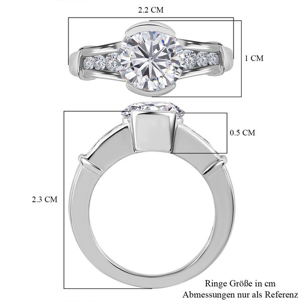 Moissanit Ring - 2,08 ct. image number 6