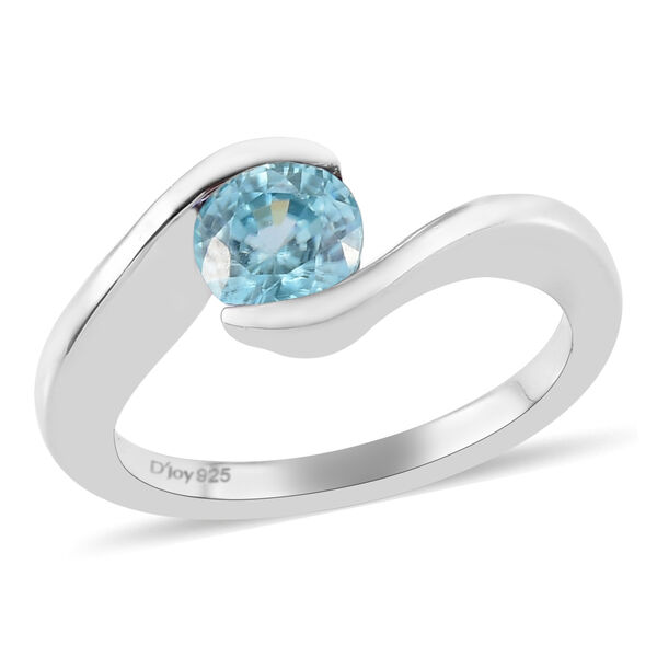 Kambodschanischer blauer Zirkon-Ring - 1,10 ct. image number 4