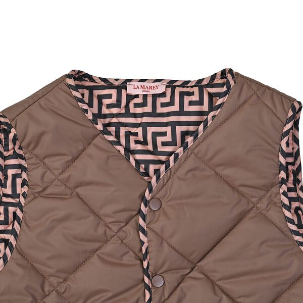 LA MAREY Weste aus 100% Daunen, Khaki image number 3