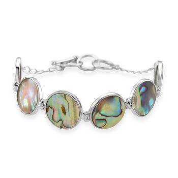 Abalone Muschel Armband ca. 19 cm mit 2.5 cm extender, Reine Legierung