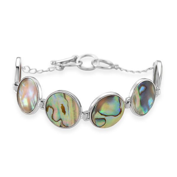 Abalone Muschel Armband ca. 19 cm mit 2.5 cm extender, Reine Legierung