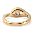 Tansanit und Zirkon Ring 925 Silber vergoldet  ca. 0,57 ct image number 5