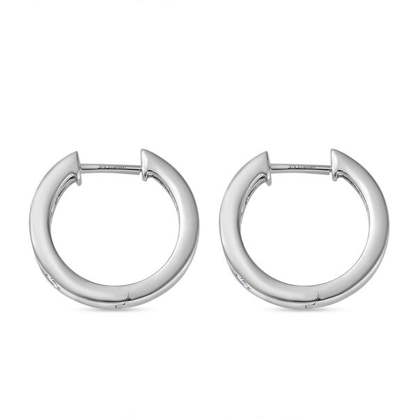 LUXURIANT SI Labor Diamant Creolen, 925 Silber rhodiniert - 0,33 ct. image number 4