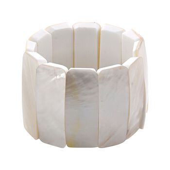 Royal Bali - Perlmutt flexibles Armband, 18 cm