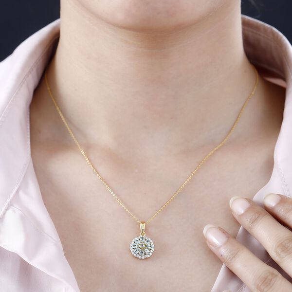 Alexandrit  und Moissanit Anhänger - 1,13 ct. image number 3