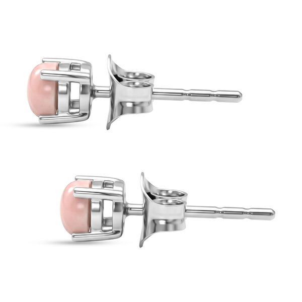 Rosa Opal Ohrringe 925 Silber platiniert ca. 0,60 ct. image number 3