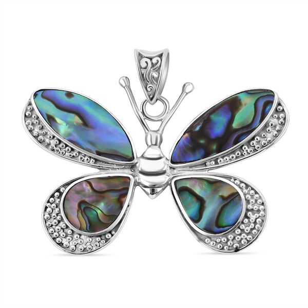 Royal Bali Kollektion - Abalone Muschel Schmetterling-Anh&auml;nger