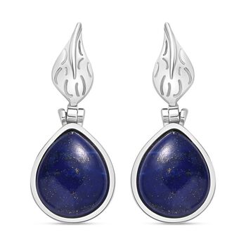 Lapislazuli Ohrringe  Edelstahl ca. 11.43 ct