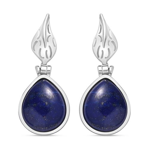 Lapislazuli Ohrringe  Edelstahl ca. 11.43 ct image number 0