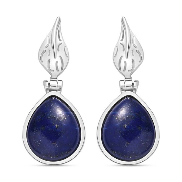 Lapislazuli Ohrringe  Edelstahl ca. 11.43 ct image number 0