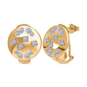 LUXURIANT DIAMOND- SI-GH Labor Diamant Ring, 925 Silber 750 Gelbgold Vermeil - 1 ct.