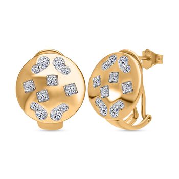 LUXURIANT SI-GH Labor Diamant Ring, 925 Silber 750 Gelbgold Vermeil - 1 ct.