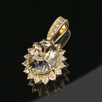 AAA Turkizit, Wei&szlig;er Diamant AGI zertifiziert Schmuckset 417 Gold, 750 Gold ca. 2.45 ct