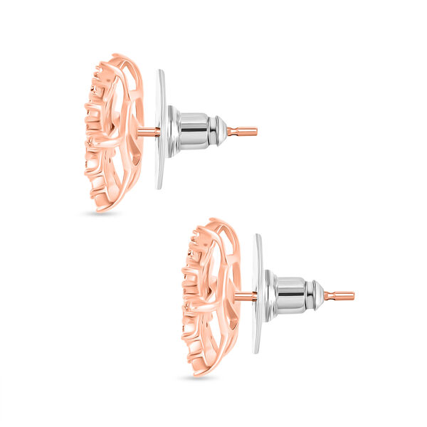 Ohrringe mit Diamantakzenten, 925 Silber ros&eacute;vergoldet image number 4