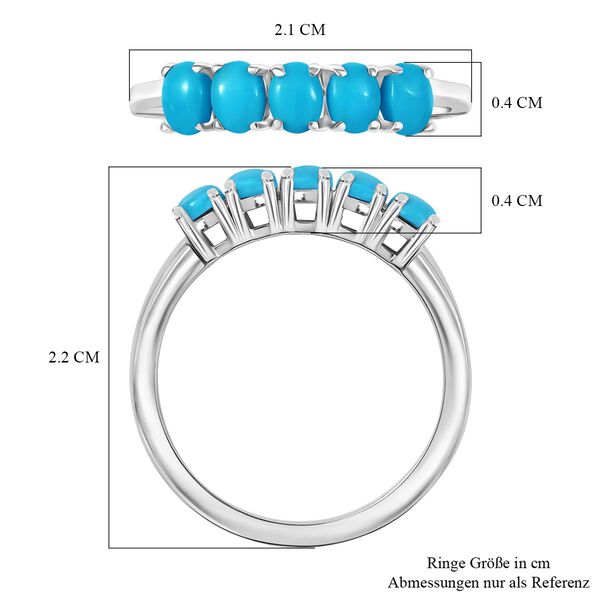AA Sleeping Beauty Türkis Ring - 0,88 ct. image number 7