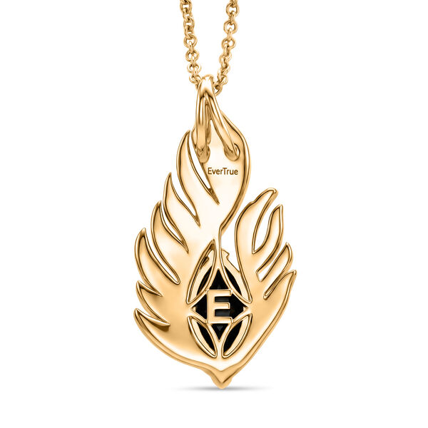 EverTrue AA schwarzer Glasachat Anh&auml;nger mit 50cm Kette - 1,29 ct. image number 4