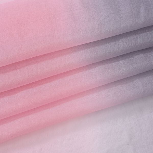  LA MAREY signature 100% silk scarf110*180cmweight:40gcolor:grey and pinkMaterial:100% Mulberry silk image number 7