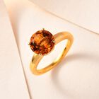 AA Serra Gaucha Citrin Ring, 925 Silber Gelbgold Vermeil, (Größe 18.00) ca. 2.60 ct image number 1
