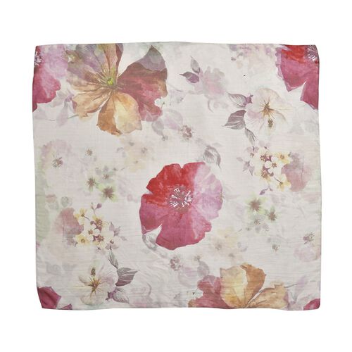 LA MAREY 100% Maulbeerseide Foulard, Koralle image number 1