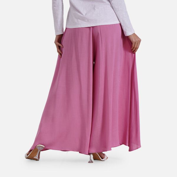 Gesmokte Taillen-Culottes, locker, bequem, elastischer Bund, Einheitsgröße, Rosa image number 5