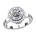 Golconda Diamant-Topas Ring, 925 Silber platiniert  ca. 3,65 ct image number 3