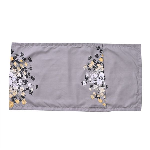 6-tlg. Bettwäsche-Garnitur mit doppelseitigem Druck, Floralmuster, grau image number 9