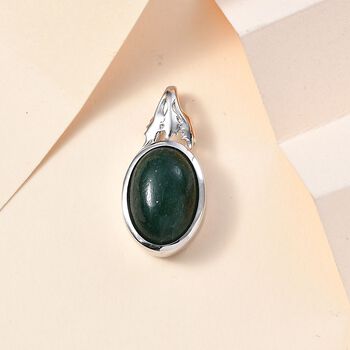 Gr&uuml;ner Aventurin Anh&auml;nger 950 Kupfer  ca. 6.59 ct