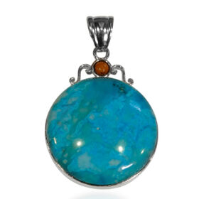 Türkis, Tigerauge Anhänger ca. 55.00 ct