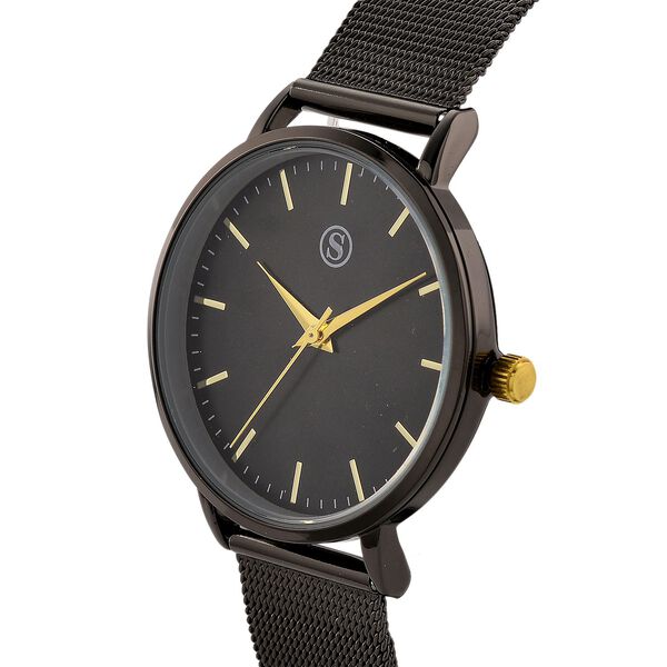 STRADA - 316L Edelstahl Schwarz Uhren 21.5 cm image number 3