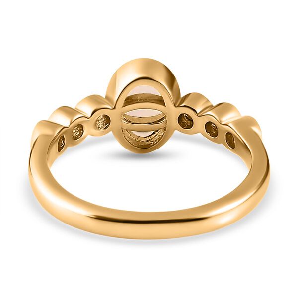 2er-Set AA natürliches, äthiopisches Welo-Opal und Zirkon-Schmuckset - 1,75 ct. image number 6