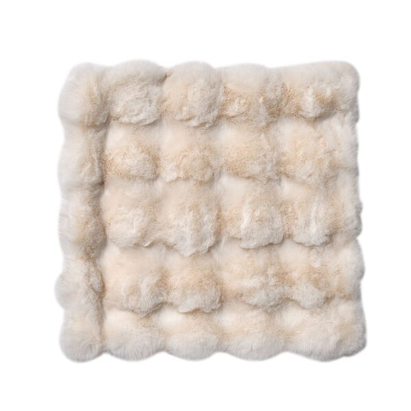 2-tlg. Mikropl&uuml;sch Zierkissenbez&uuml;ge, 45 x 45 und 60 x 60 cm, elfenbeinfarben image number 6