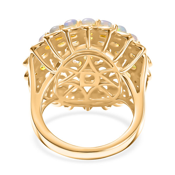 D'Joy AA nat&uuml;rlicher, &auml;thiopischer Welo Opal und Zirkon Ring - 3,24 ct. image number 6