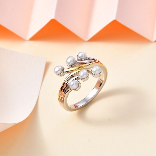 Süßwasserperlen Ring - 0,80 ct. image number 2