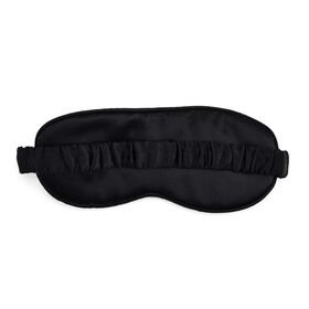 LA MAREY Augenmaske aus 19mm 100% Maulbeerseide mit 100% Seidenf&uuml;llung, Schwarz