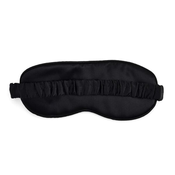 LA MAREY Augenmaske aus 19mm 100% Maulbeerseide mit 100% Seidenf&uuml;llung, Schwarz image number 3