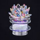The 5th Season - Kristall Lotusblüte LED-Licht mit drehbarem Sockel, 9,5x10,5 cm image number 1