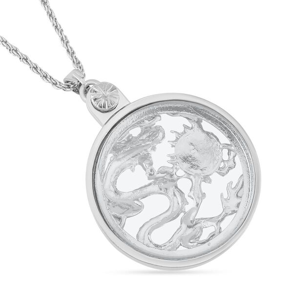 Perle und Kristall-Drachenmotiv-Anh&auml;nger mit 60+5cm Kette image number 3