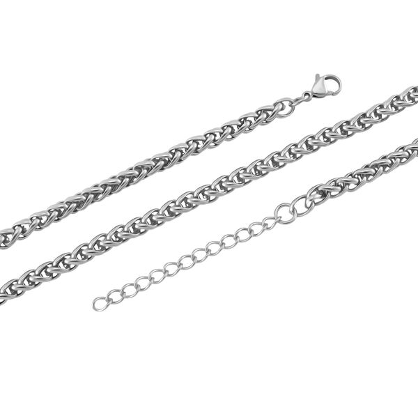 Byzantinische 50+5cm Halskette in Silberton image number 4