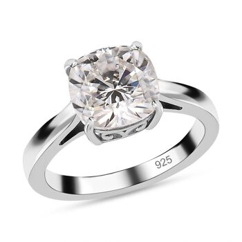 Moissanit Solit&auml;r Ring - 3,16 ct.