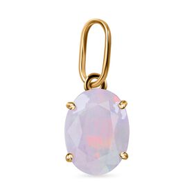 AA Natürlicher, äthiopischer Welo Opal Anhänger 375 Gold ca. 0.79 ct