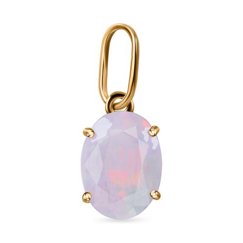 AA Natürlicher, äthiopischer Welo Opal Anhänger 375 Gold ca. 0,79 ct. image number 0