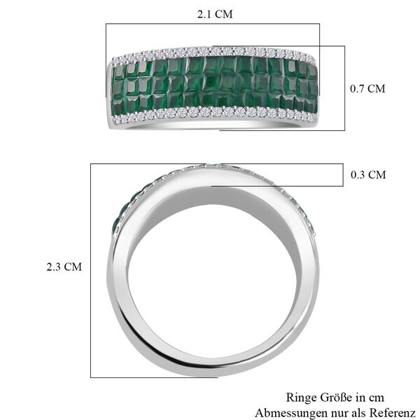 Grüner und weißer Zirkonia Ring image number 6