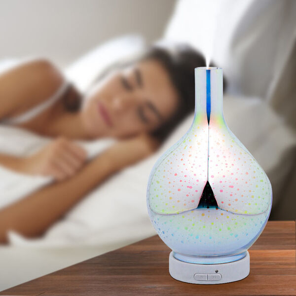 THE 5TH SEASON - 3D Glas ätherisches Öl Diffusor und Luftbefeuchter mit 6er-Set ätherischer Öle - Energie image number 2