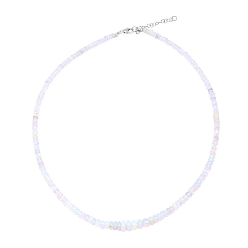 Natürliche, äthiopische Welo Opal-Halskette, 50 cm - 65 ct. image number 0