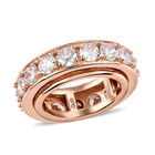 Künstlicher Diamant Spinning-Ring, Messing Rosévergoldet Ionenbeschichtung (Größe 17.00) image number 3